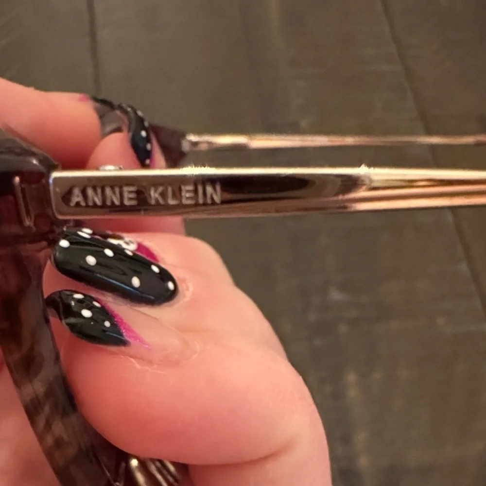 Anne Klein Burgundy Cat-Eye Glasses